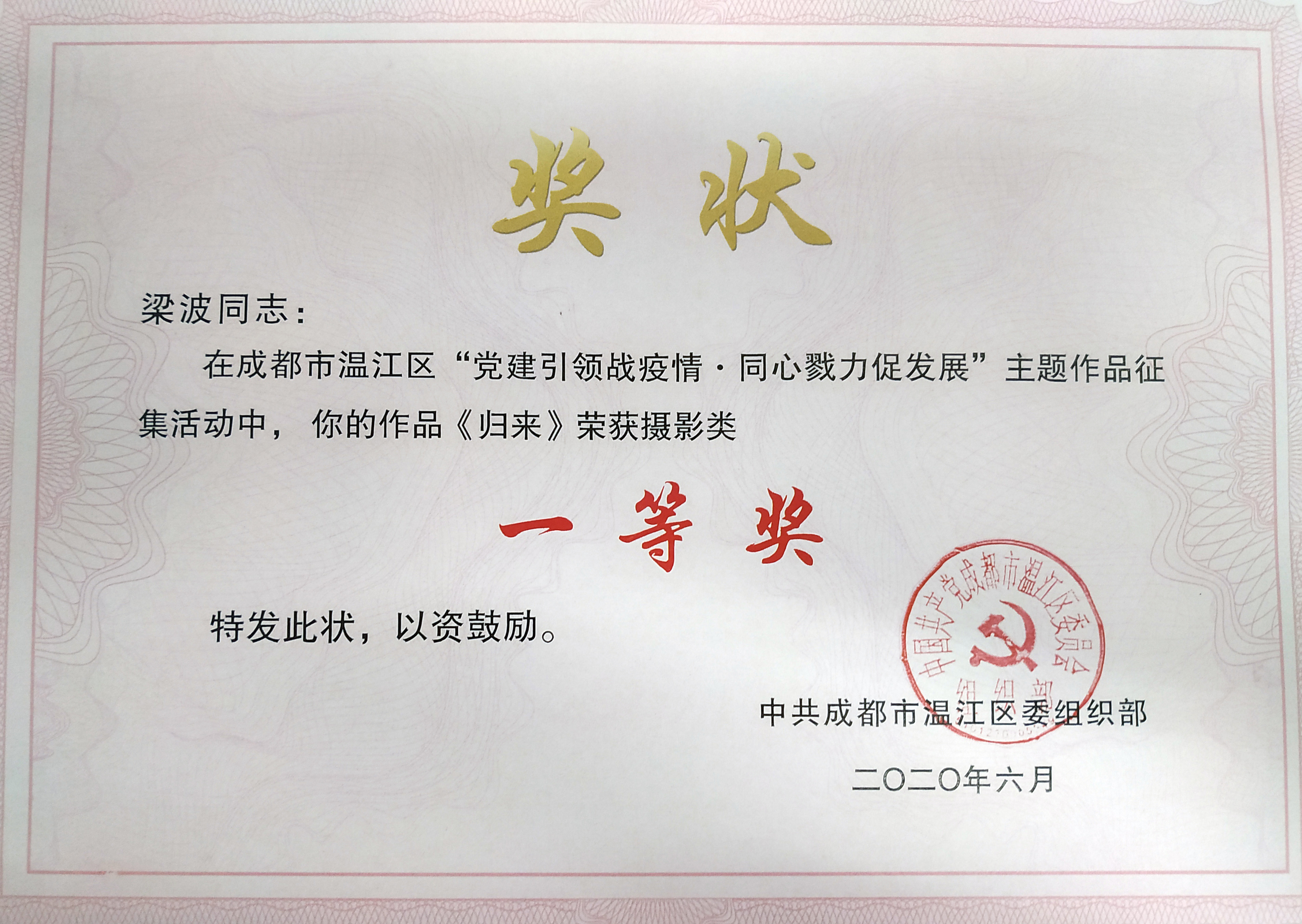 20年“黨建引領(lǐng)戰(zhàn)疫情，同心戮力促發(fā)展主題作品征集活動(dòng)”一等獎(jiǎng)“.jpg